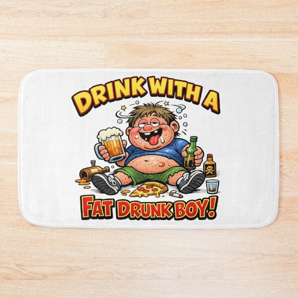 Item preview, I want Drink with a Drunk Funny Fat Boy designed and sold by Arte Cartoon From TagTeam Group.