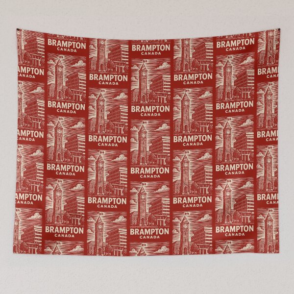 Item preview, Brampton Canada Linocut Style  designed and sold by Thistle-TShop.