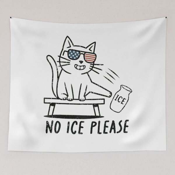 Item preview, No Ice Funny Cat designed and sold by MackenzieBin.