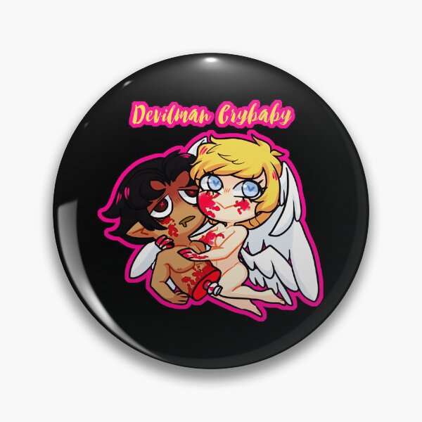 Item preview, Cute Couple Devilman Crybaby Chibi Theme designed and sold by Allegrisham.