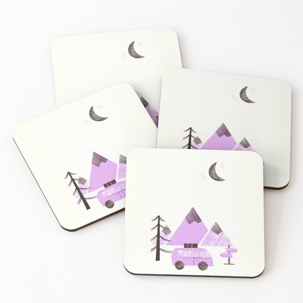 Item preview, Artistic Van Mountain Moon – Minimalist Line Art Design designed and sold by musestudies.