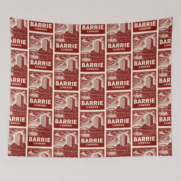 Item preview, Barrie Canada Linocut Style  designed and sold by Thistle-TShop.