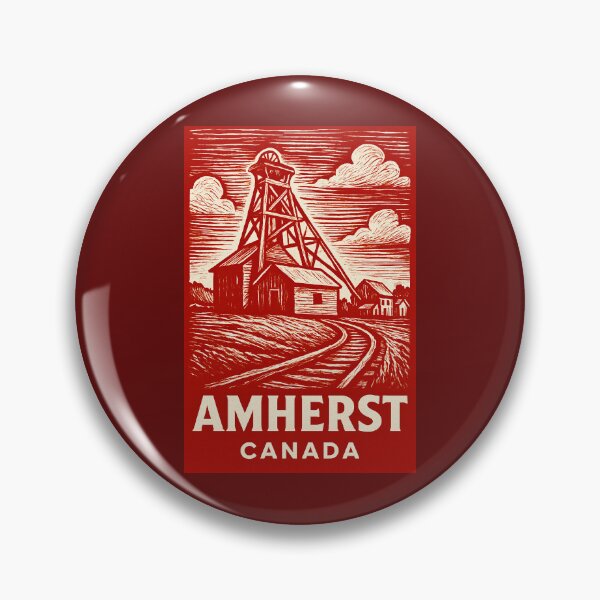Item preview, Amherst Canada Linocut Style  designed and sold by Thistle-TShop.