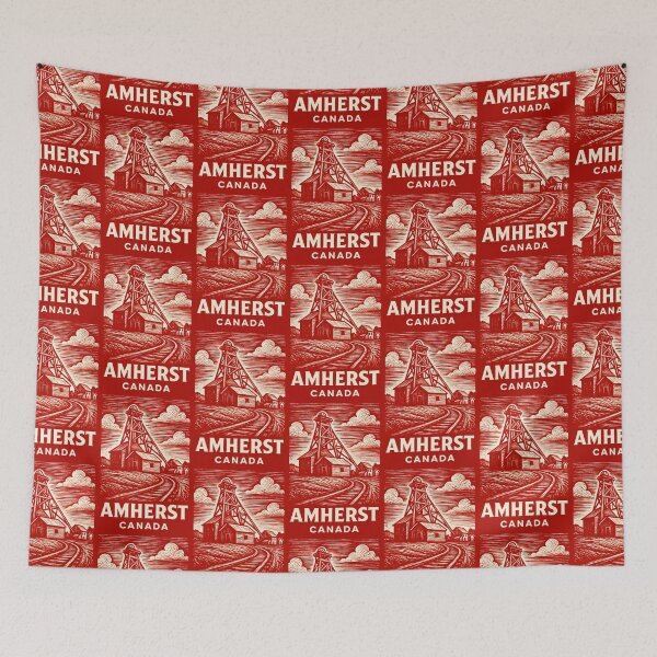 Item preview, Amherst Canada Linocut Style  designed and sold by Thistle-TShop.