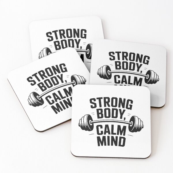 Item preview, Strong Body Calm Mind Gym Motivation T-Shirt designed and sold by ImaginedSpace7.