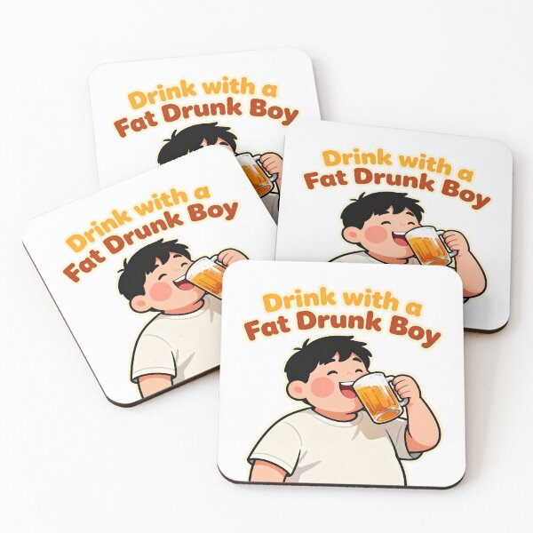 Item preview, I want Drink with a Drunk chubby Fat Boy designed and sold by Arte Cartoon From TagTeam Group.
