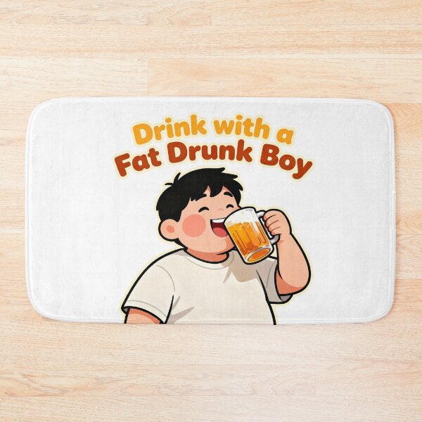 Item preview, I want Drink with a Drunk chubby Fat Boy designed and sold by Arte Cartoon From TagTeam Group.