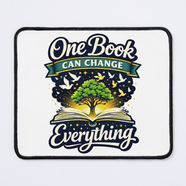 Item preview, One Book Can Change Everything – Inspirational Reading Quote | Book Lover Graphic Tee & Gifts designed and sold by Teetreasure2.