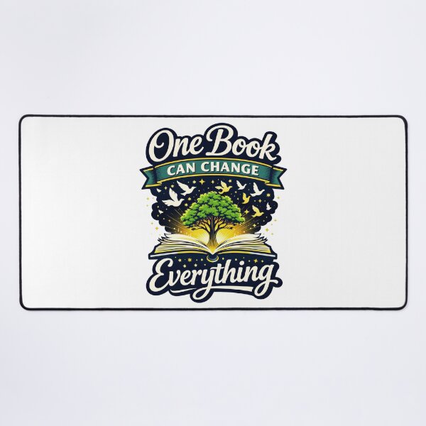 Item preview, One Book Can Change Everything – Inspirational Reading Quote | Book Lover Graphic Tee & Gifts designed and sold by Teetreasure2.