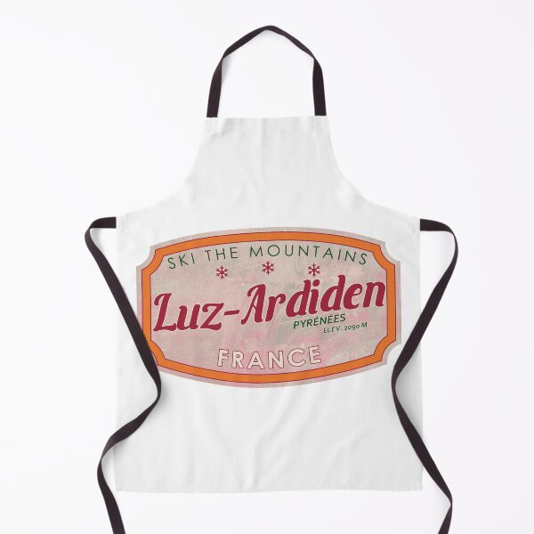 Item preview, Luz-Ardiden, France, Pyrénées, Ski, textured skiing badge designed and sold by Wanderful-roads.