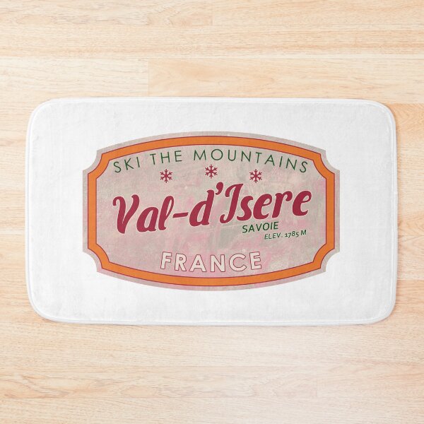 Item preview, Val-d'Isère, France, Savoie, Ski, textured skiing badge designed and sold by Wanderful-roads.