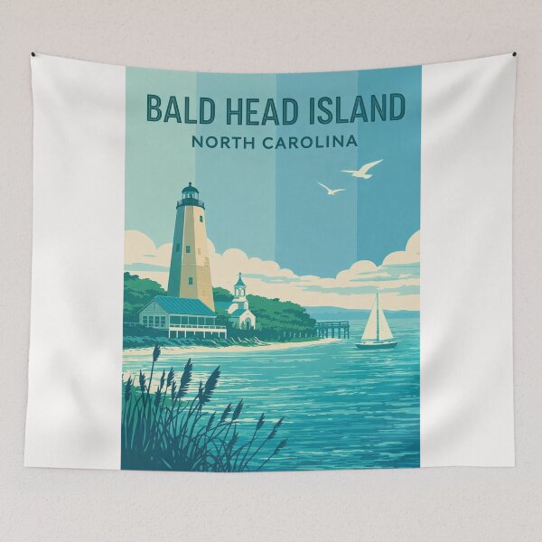 Item preview, Bald Head Island Lighthouse, Cape Fear Coast, North Carolina designed and sold by Places On Earth.