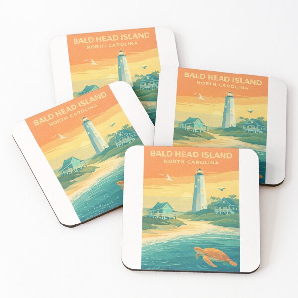 Item preview, Bald Head Island Sunset, Old Baldy and Cape Fear River designed and sold by Places On Earth.
