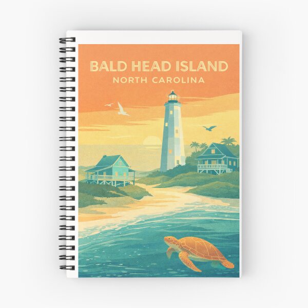 Item preview, Bald Head Island Sunset, Old Baldy and Cape Fear River designed and sold by Places On Earth.