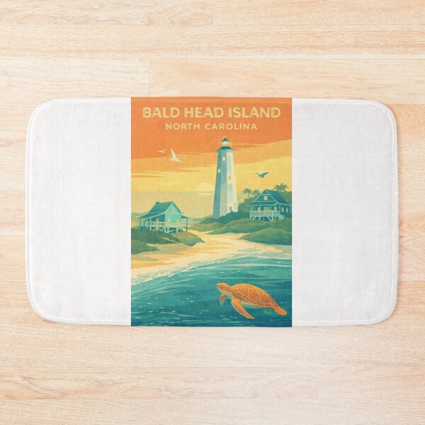 Item preview, Bald Head Island Sunset, Old Baldy and Cape Fear River designed and sold by Places On Earth.