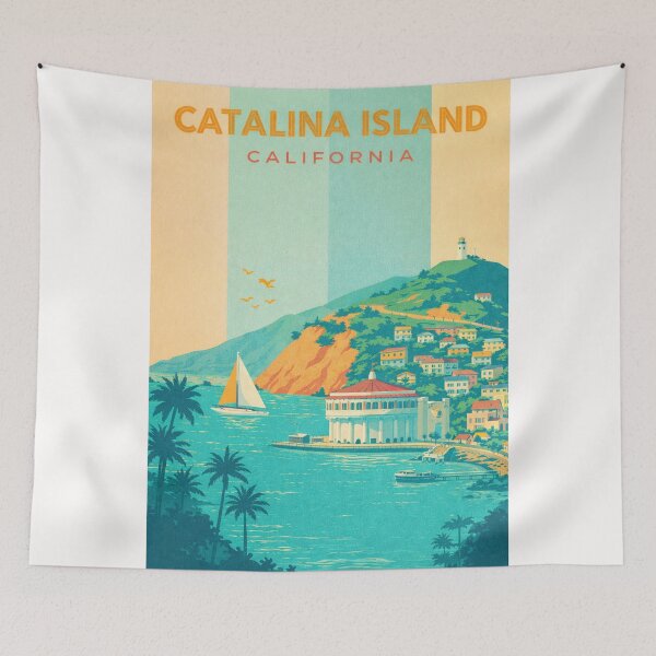 Item preview, Catalina Island Hillside, Avalon and Casino Point designed and sold by Places On Earth.