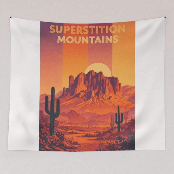 Item preview, Superstition Mountains, Sonoran Desert, Arizona designed and sold by Places On Earth.
