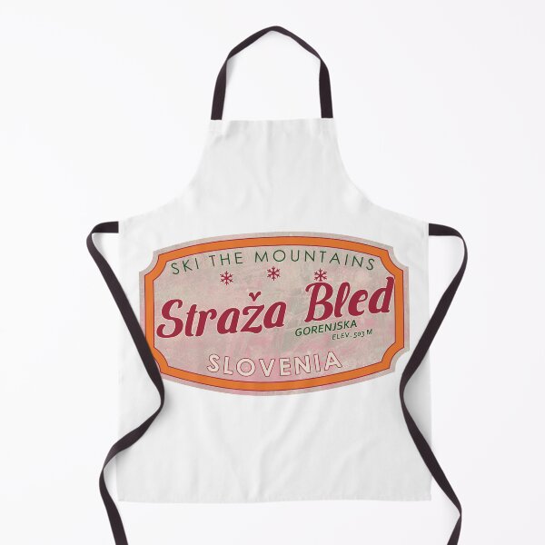 Item preview, Straža Bled, Slovenia, Gorenjska, Ski, textured skiing badge designed and sold by Wanderful-roads.