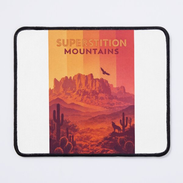 Item preview, Superstition Mountains at Dusk, Lost Dutchman Region designed and sold by Places On Earth.