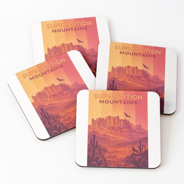 Item preview, Superstition Mountains at Dusk, Lost Dutchman Region designed and sold by Places On Earth.