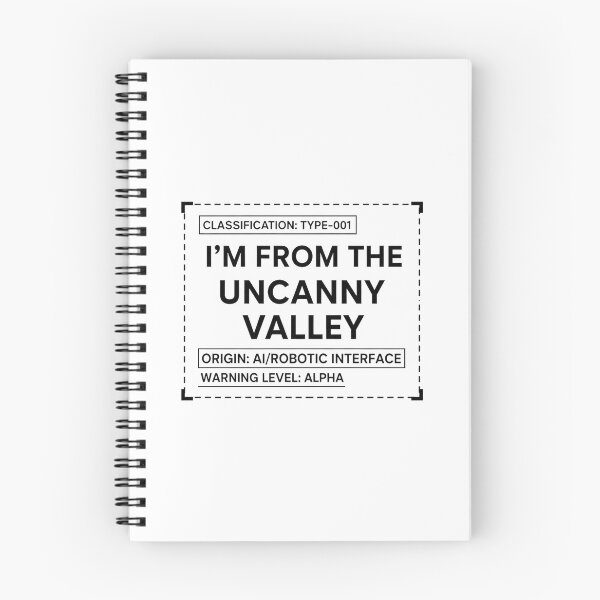 Item preview, I’m From the Uncanny Valley – AI Classified Tech Typography Design designed and sold by inaveed.