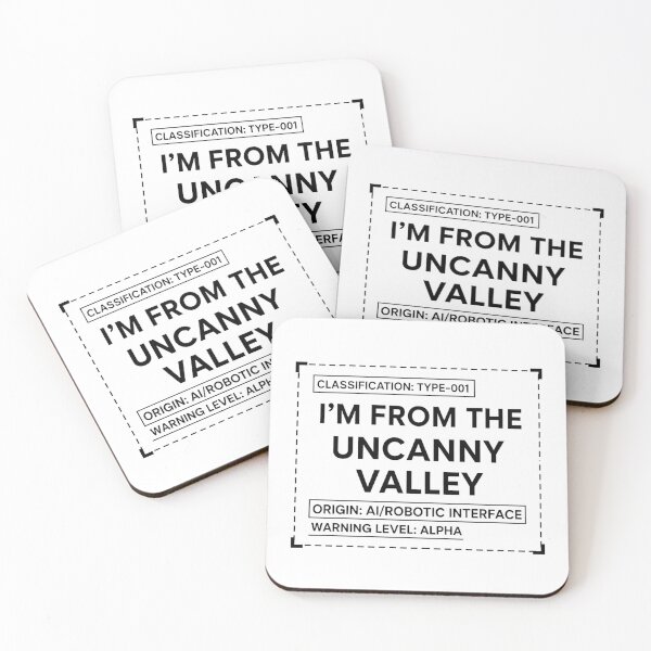 Item preview, I’m From the Uncanny Valley – AI Classified Tech Typography Design designed and sold by inaveed.