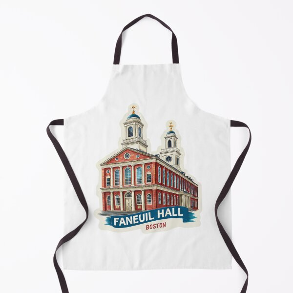 Item preview, Vintage Faneuil Hall Boston Travel Sticker Design - Historic Colonial Architecture Retro Poster Style Illustration designed and sold by Blurbean.