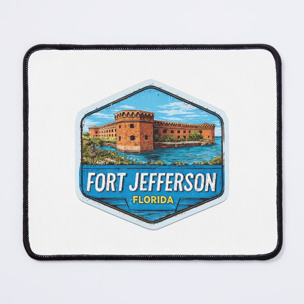 Item preview, Fort Jefferson Florida Vintage Travel Badge - Dry Tortugas National Park Historic Fortress Retro Sticker Design designed and sold by Blurbean.