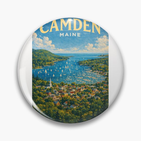 Item preview, Camden Harbor Overlook, Penobscot Bay and Camden Hills designed and sold by Places On Earth.