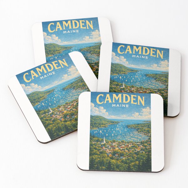 Item preview, Camden Harbor Overlook, Penobscot Bay and Camden Hills designed and sold by Places On Earth.