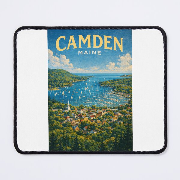Item preview, Camden Harbor Overlook, Penobscot Bay and Camden Hills designed and sold by Places On Earth.