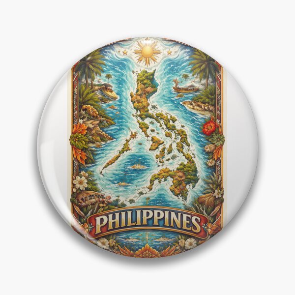 Item preview, Philippine Archipelago Map, Southeast Asia designed and sold by Places On Earth.