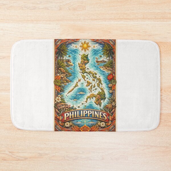 Item preview, Philippine Archipelago Map, Southeast Asia designed and sold by Places On Earth.