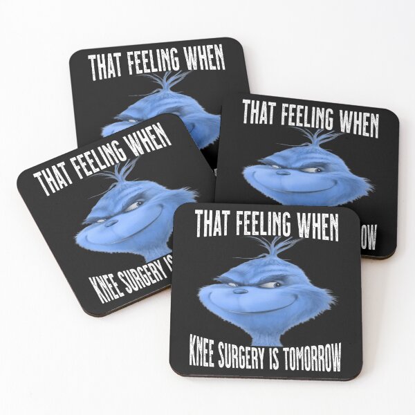 Item preview, That Feeling When Knee Surgery Is Tomorrow Funny Meme T-Shirt designed and sold by VillociShop.
