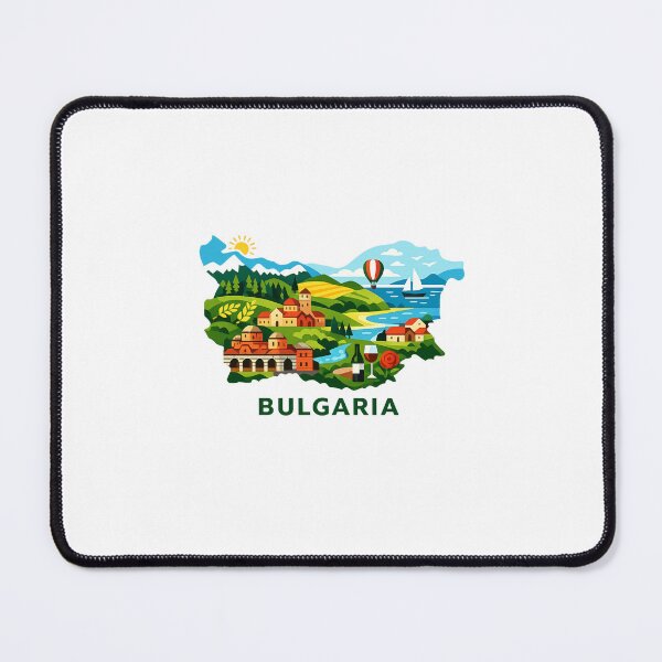 Item preview, Bulgaria Geographic Map, Balkan Peninsula designed and sold by Places On Earth.