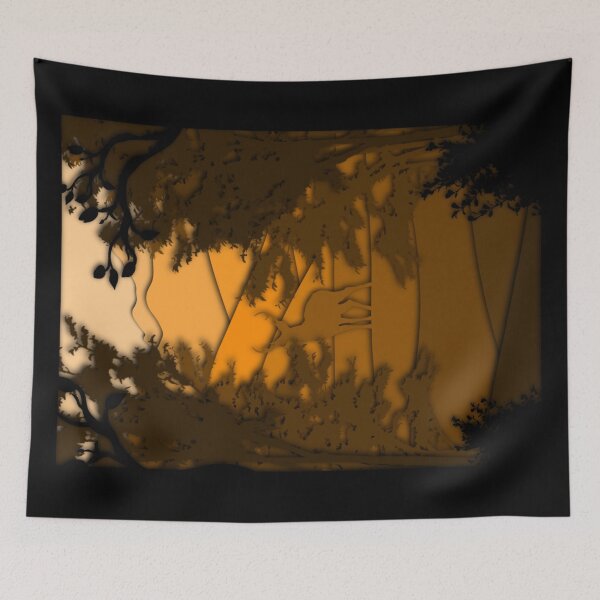Item preview, Golden forest paper cut out designed and sold by alivialord.