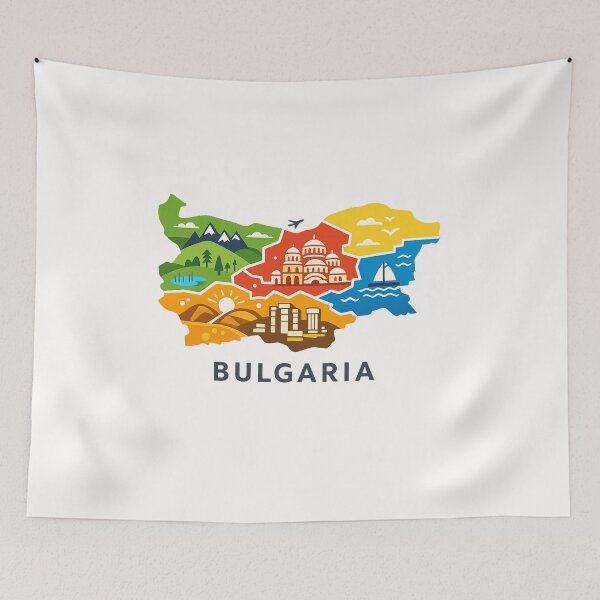 Item preview, Bulgaria Regions and Landmarks, Balkans and Black Sea designed and sold by Places On Earth.
