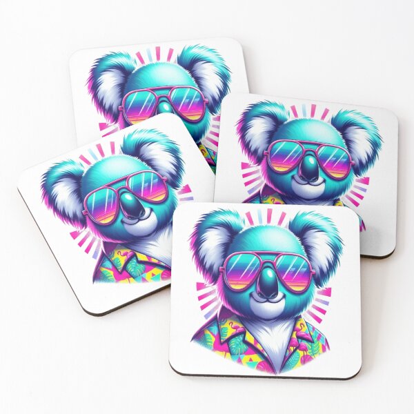 Item preview, Retro Chill Koala - 80s Airbrush Aesthetic Animal designed and sold by RetroRascalStudio.