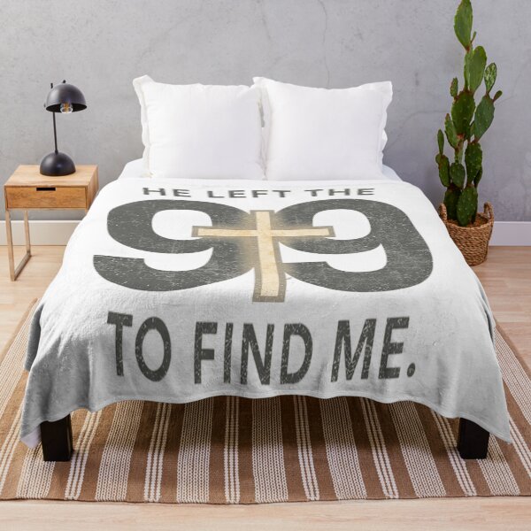 Item preview, He Left the 99 to Find Me – Christian Faith Typography Design designed and sold by Tomasz  Siennicki.