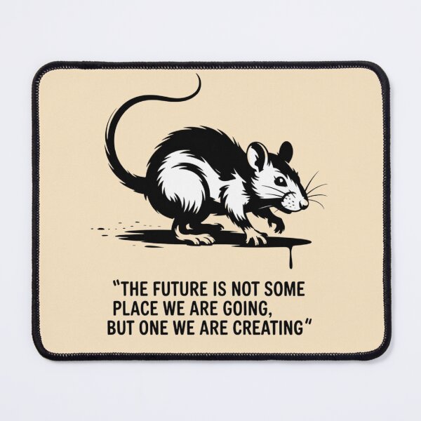 Item preview, Banksy Rat - The future is not some place we are going, but one we are creating designed and sold by 123ks.