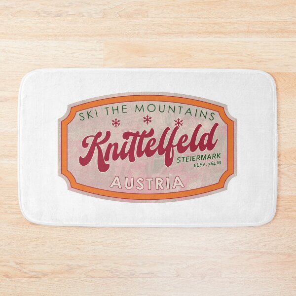 Item preview, Knittelfeld, Austria, Steiermark, Ski, textured skiing badge designed and sold by Wanderful-roads.