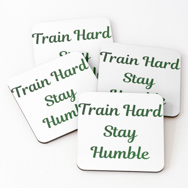 Item preview, Gym Motivation Quote T-Shirt | Train Hard Stay Humble Fitness Shirt designed and sold by FitAuraStudio.
