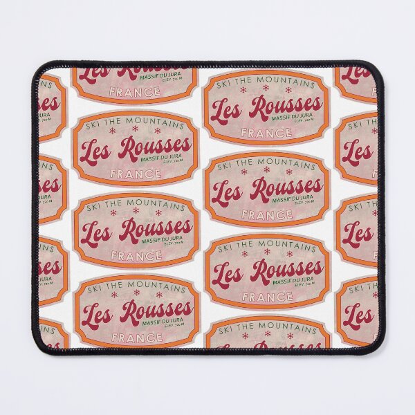 Item preview, Les Rousses, France, Massif du Jura, Ski, textured skiing badge designed and sold by Wanderful-roads.