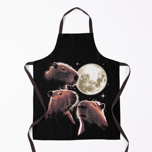 Item preview, Three Capybara Moon Funny Capybara Meme Mystical Capybara T-Shirt designed and sold by VillociShop.