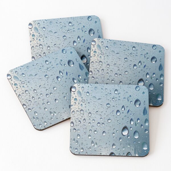 Item preview, Pattern of many droplets in the window's glass  designed and sold by Giulivo Store Graphic.