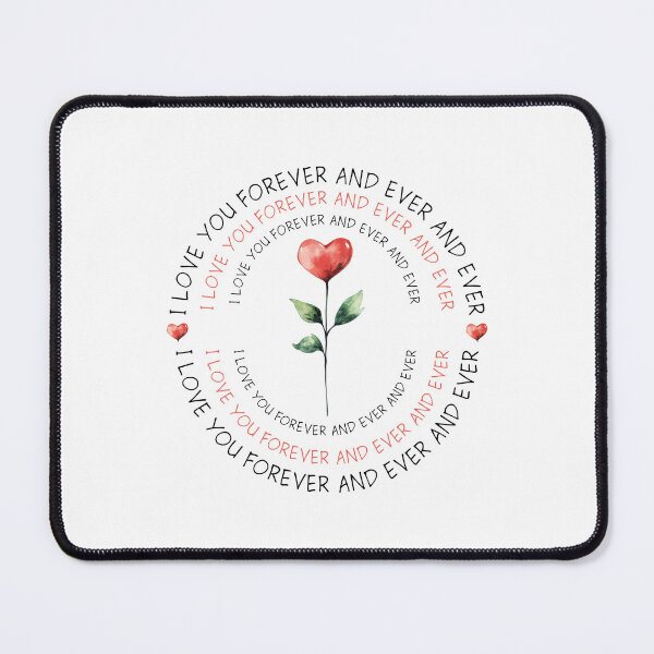 Item preview,  valentine's day - rose- with typographie i lover you forever designed and sold by designkb.