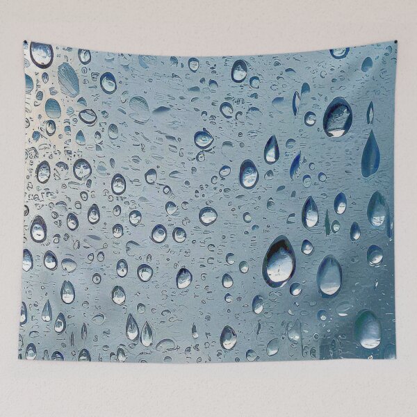 Item preview, Pattern of many droplets in the window's glass  designed and sold by Giulivo Store Graphic.