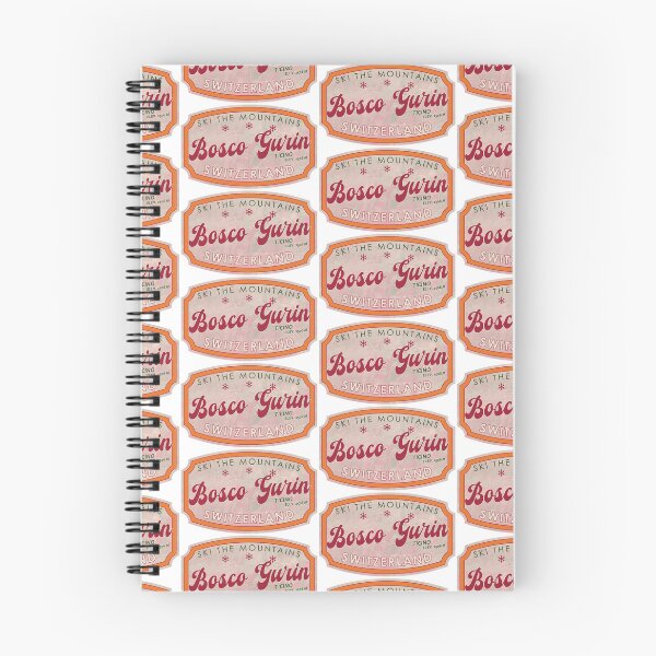 Item preview, Bosco Gurin, Switzerland, Ticino, Ski, textured skiing badge designed and sold by Wanderful-roads.