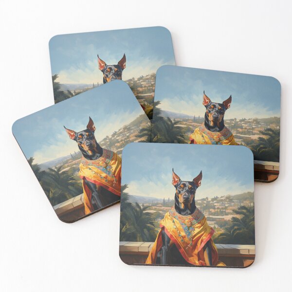 Item preview, Dobermann Maharaja - Royal Silk Art designed and sold by Tommy-Ellie.