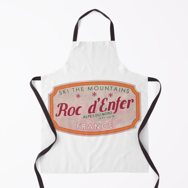 Item preview, Roc d’Enfer, France, Alpes du Nord, Ski, textured skiing badge designed and sold by Wanderful-roads.